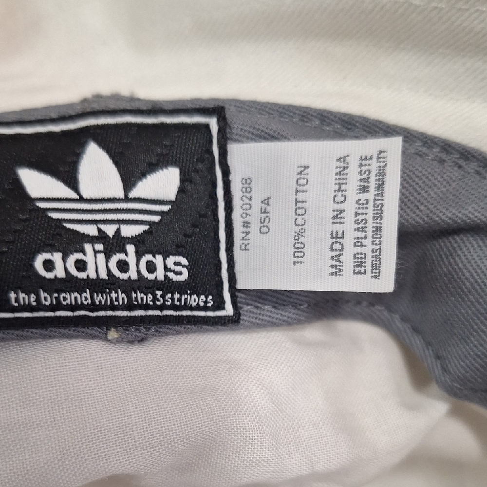 Adidas White Cotton Bucket Hat- Red White Blue - Picture 3 of 7